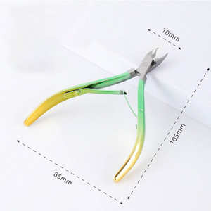 High Quality Curved Stainless Steel Colorful Cuticle Nipper Rose Pink Manicure Pedicure Salon Nail Art Tools Finger Professional - Product Image 2