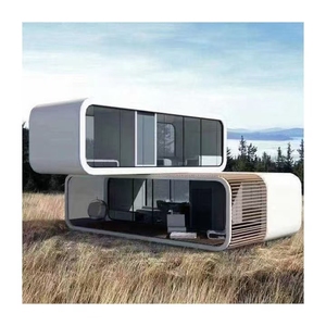 Maisonnette Modulaire Préfabriquée 20ft 40ft en Acier, Cabine Apple pour Hôtel, Conteneur de Couchage Portable pour Terres Inutilisées - Product Image 1