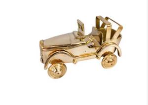Figurine de voiture vintage élégante plaquée or, décoration artisanale pour table de salon, au meilleur prix - Product Image 2