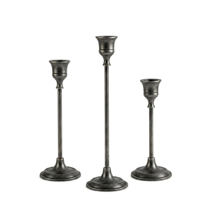 Iron <b>Candlestick</b> Holder Set of 3 Taper Candle Stand for Home Decoration Durable Metal Candle Holder Handmade Candle Taper - Product Image 4