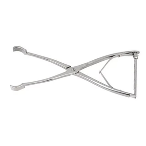 Pinzas de reducción asimétrica premium con mandíbulas curvas izquierda y derecha, de acero inoxidable, para ortopedia, cirugía, sujeción ósea, reutilizables para fracturas. - Product Image 3