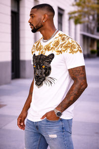 Camiseta Blanca Oversize para Hombre, Estilo Veraniego, Transpirable, de Secado Rápido, Ecológica, con Pedrería, Estilo Urbano, Corte Regular, Logotipo Personalizado - Product Image 3