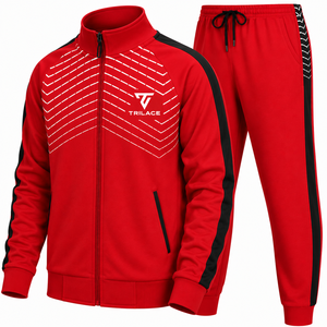 Survêtements d'hiver en molleton respirant imprimé uni, unisexe, avec logo personnalisé, ensemble deux pièces pour l'entraînement sportif et le jogging, vente en gros - Product Image 2