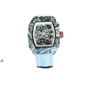 Reloj de Pulsera Deportivo de Cuarzo con Esqueleto Elegante y Correa de Nailon Brillante, Personalizable de Alta Calidad y Lujo - Product Image 6
