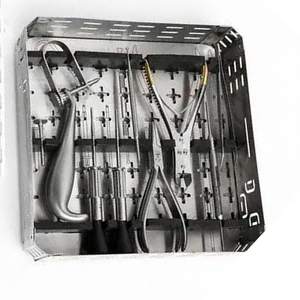 Ensemble de laparotomie de base en acier inoxydable, instruments chirurgicaux manuels autoclavables, qualité allemande, certifié CE, kit d'instruments général - Product Image 2