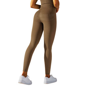 Leggings de Yoga de Cintura Alta para Mujer, de Spandex/Nylon, Control de Abdomen, Levanta Glúteos, Transpirables, de Secado Rápido, para Entrenamiento - Product Image 5