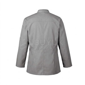 Chaqueta de Chef Profesional de Manga Larga, Transpirable y Duradera, de Poliéster/Algodón, con Cierre de Botones, para Uso en Restaurantes y Bares, Ropa de Trabajo para Hombre - Product Image 2