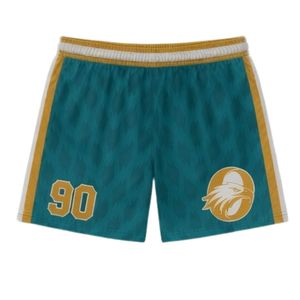 Men Teal Gold Sublimation Lacrosse Uniform <b>Set</b> Polyester Athletic Fit Sports Team Wear Lightweight Match Apparel - Product Image 4