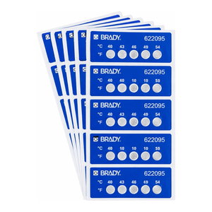 Etiquetas Autoadhesivas Brady con Indicación de Temperatura de 6 Niveles para Monitoreo de Laboratorio y Procesos - Product Image 3