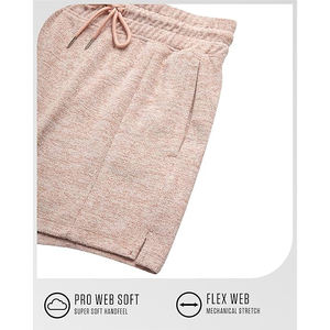 Shorts en polaire fendus sur le côté pour femme, ourlet ventilé, taille haute, poches latérales, cordon de serrage, taille élastique, coupe décontractée, vêtements de sport - Product Image 3