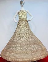 Nouvelle collection Twinkle : 5 modèles de lehenga semi-cousus brodés de pierres Jarkan, avec longue blouse, 10 options colorées, style indien