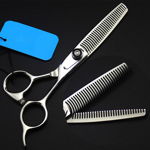 Ciseaux de coiffure professionnels Aqdas Industries en acier inoxydable 440C de 6 pouces pour droitiers, pour la coupe de cheveux et l'utilisation par les coiffeurs - Product Image 1