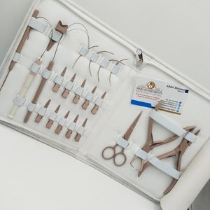 Kit de Herramientas para Extensiones de Cabello Blanco: Alicates, Abridor de Micro Anillas y Gancho de Acero Inoxidable - Product Image 3