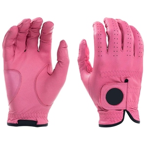 Guantes de Golf Antideslizantes de PU Rosa, Unisex, Transpirables, con Cierre de Velcro, para Mano Derecha - Product Image 1