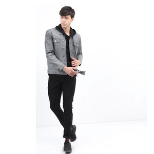 Wholesale Custom Boy's China Coat and Jackets in Yiwu Customized Color Jean Fur Cotton Denim Jacket Streetwear for Man - Product Image 2