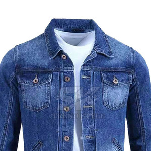 Veste en jean pour homme, prix bas, haute qualité, logo personnalisé imprimé, grande taille, respirante, veste d'hiver personnalisée pour homme - Product Image 4