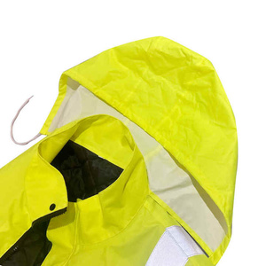 Men's Waterproof Softshell <b>Construction</b> <b>Jacket</b> with Hood Hi Vis Reflective Tape Pattern for Outdoor Safety <b>Work</b> - Product Image 5