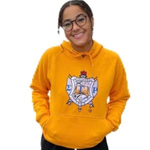 เสื้อฮู้ด Sigma Gamma Rho Gold Crest SGRho พรีเมียม เสื้อผ้ากรีก สีน้ำเงินทอง เสื้อสเวตเชิ้ตแบบสวมหัวสำหรับชมรมนักศึกษา - Product Image 6