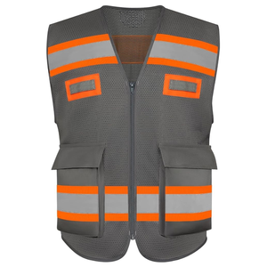 Chaleco de Seguridad de Alta Visibilidad con Logotipo Personalizado, Malla Transpirable, Ropa de Trabajo Industrial, Chaleco Reflectante de Construcción con Bolsillos - Product Image 5