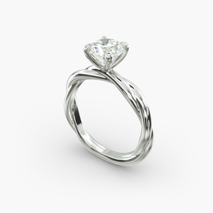 Luxury 925 Sterling <b>Silver</b> Round Brilliant Cut Moissanite <b>Solitaire</b> <b>Ring</b> Prong Setting Fine Jewelry Bridal Wedding <b>Ring</b> - Product Image 3