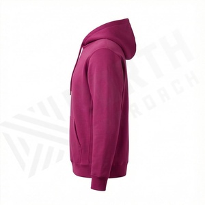 Sweat à capuche unisexe personnalisé délavé à l'acide, vente en gros, grandes tailles, zippé, effet vieilli, en molleton bouclette, style vintage, épais, hiver, OEM, 100% coton - Product Image 3