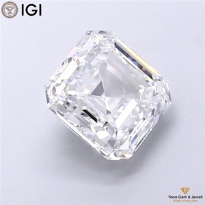 Diamante cultivado en laboratorio con certificación IGI CVD de 2.50 quilates, color D, claridad VS1, forma ASSCHER, ajuste perfecto para engaste personalizado. - Product Image 5