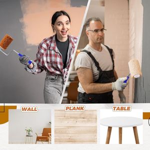 Set di 3 Rulli per Pittura Testurizzata da 4 Pollici, Marrone, per Pareti e Soffitti Popcorn, Miglioramento Domestico - Product Image 2