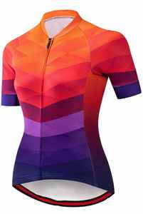 Conjunto de Jersey de Ciclismo de Manga Corta, Transpirable, de Secado Rápido, Reflectante, con Impresión Digital, Ligero, 100% Poliéster - Product Image 3