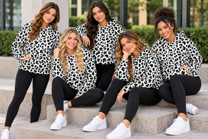 Sudadera con Capucha Personalizada para Mujer, Estampado Animal, Sudadera de Forro Polar con Estampado de Leopardo, Sudadera Holgada con Capucha, Sudadera Cálida de Invierno, Sudadera Personalizada para Mujer - Product Image 6