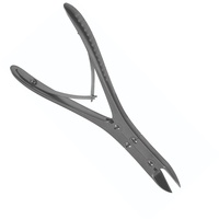 Pince orthopédique à double action Ruskin Liston 18,5 cm en acier inoxydable allemand, instrument médical manuel, forceps à découper les os, CE