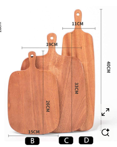Tabla de Cortar Personalizada de Madera de Acacia y Mármol con Asa, Bloque de Cortar Personalizable con Grabado Láser - Product Image 4