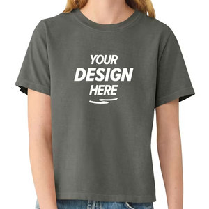 T-shirts courts personnalisés pour femmes, modèle vierge à personnaliser, impression numérique sur demande, gris - Product Image 1