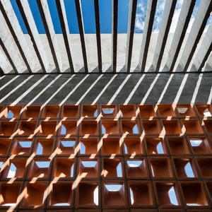 Ventilating Screen Tile Red Clay Firebrick Glass Wall Clay <b>Bricks</b> Outdoor Use Vietnam Trusted Sintered 6400 Pieces Hollow - Product Image 2