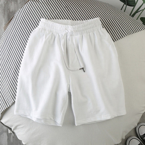 Pantalones Cortos Deportivos para Hombre, con Cordón, Color Sólido, Casuales, para Fitness, Cintura Media, Tejido de Poliéster - Product Image 6