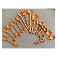 Cuillère en bois en forme de coquillage, collection Fairy Ocean, faite à la main, en bois rouge, vaisselle écologique pour l'Australie