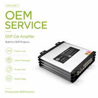 Amplificateur audio de voiture DSP classe AB pleine fréquence X812 OEM économique avec 8 sorties stéréo et personnalisation multiple