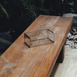 Caja de almacenamiento de vidrio personalizada con marco de metal para organizadores de joyas y uso de almacenamiento - Product Image 5