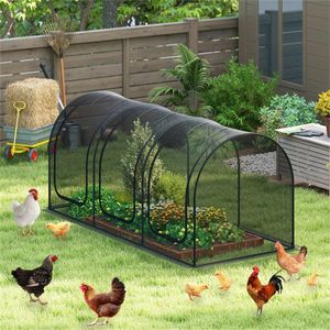 Serre de protection pour plantes en maille de nylon haute densité verte 108"x48"x47" avec porte zippée pour légumes et jardinage - Product Image 2