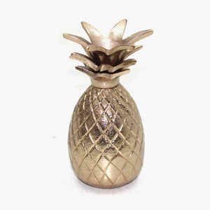 Escultura Decorativa de Piña en Latón para Centro de Mesa de Comedor, Decoración de Lujo para el Hogar y la Oficina - Product Image 1