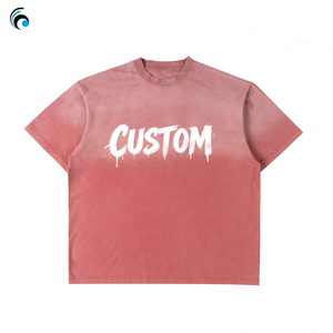 Oversized Crop Boxy Fit Tshirt 100% Cotton Men's Drop Shoulder Streetwear Custom logo Luxury Quality Acid Wash <b>t</b> <b>Shirt</b> for Men - Product Image 3