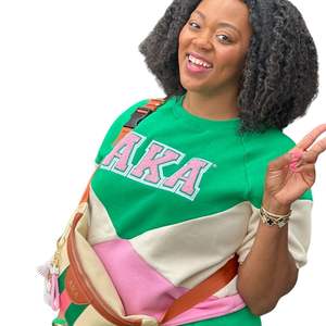 Conjunto de Dos Piezas Colorblock AKA para Mujer, Sudadera y Pantalones Cortos, Ropa Casual Premium de Verano - Product Image 6