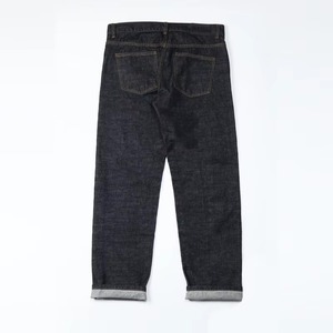 High-quality Embroidered Pocket Detailing on the Back, Custom-made Classic Straight-cut Blue Vintage <b>Men's</b> <b>Jeans</b> - Product Image 2