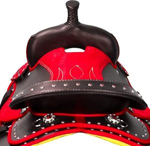 Black Leather England Dressage Saddle for Horse Riding Horse Saddles Trail Riding Leather Horse Dressage Saddles Wholesale - Product Image 4