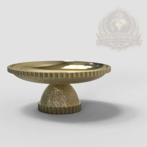 Soporte de Lujo para Tartas y Postres Dorado, Decoración para Mesa de Boda, Estilo Majlis para Ramadán, Buffet de Hotel, Acero Inoxidable Ecológico Premium de Israel - Product Image 1