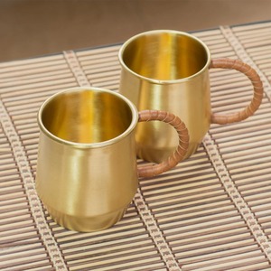 Taza de Café de Latón Puro, Hecha a Mano, para Bebidas Calientes y Frías, Ideal para Hogar, Oficina, Cocina, Regalos, Duradera - Product Image 5