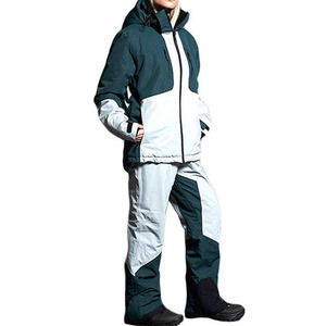 Nouvelle veste de neige unisexe à capuche chauffante 100 % imperméable, coupe-vent, grande taille, 220g, avec fermeture éclair, color-block, personnalisable, très vendue - Product Image 1