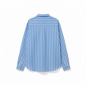 Chemise décontractée pour homme à manches longues, col rabattu uni, en tricot de spandex/fibre de bambou, respirante, à bouton unique, pour l'automne - Product Image 3
