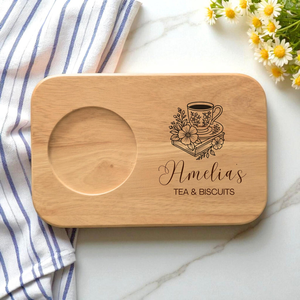 Bandeja de madera para servir, rectangular, 23x15cm, diseño de dibujos animados bonitos y duraderos para decoración de cocina y comedor - Product Image 5