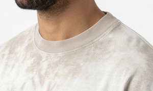 T-shirt en coton oversize pour homme, délavé soleil, à épaules tombantes, col rond, manches courtes - Product Image 5