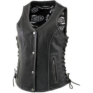 Chaleco de Motocicleta Impermeable de Mezclilla Premium para Mujer Samroz Sports, con Relleno de Algodón, Bordado 3D y Ajuste Lateral con Cordones - Product Image 1